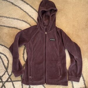 Columbia Kids' Maroon Fleece Hoodie